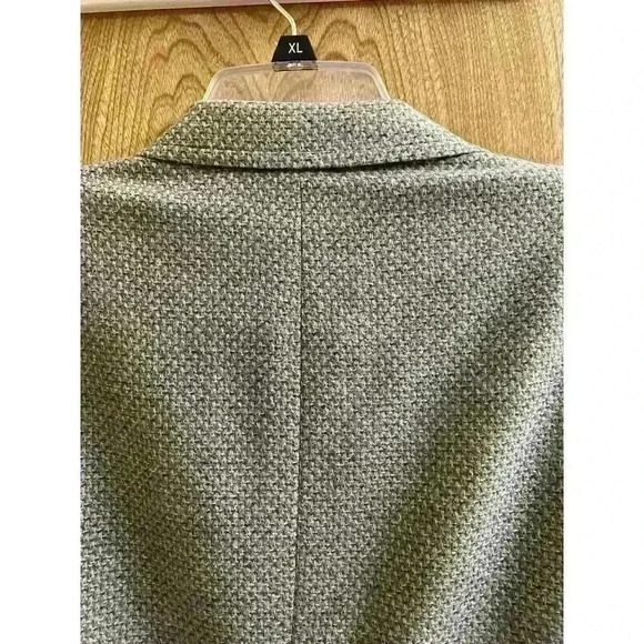 Donald Brooks Men's Herringbone Gray Virgin Wool Suit Blazer With Pockets - Picture 13 of 14